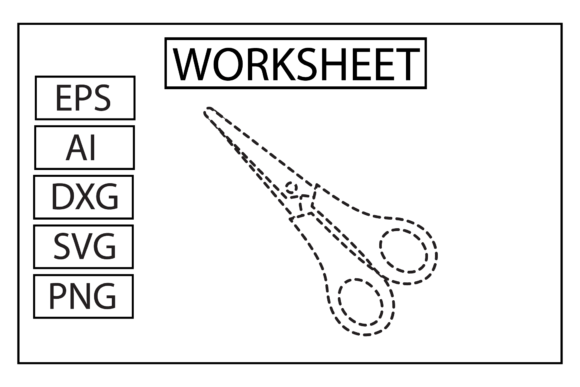 Back to School Scissors Worksheet