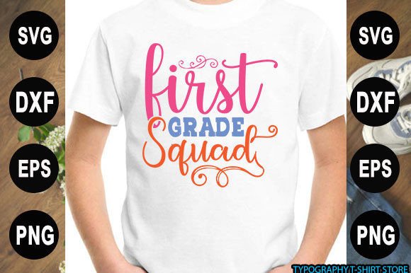 Back to School T-Shirt Design for First Grade