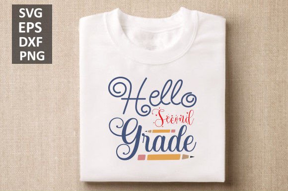 Hello Second Grade, Back to School SVG: A Versatile Design for Modern Creators