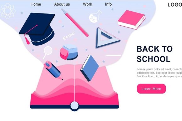 Landing Page Template of Back to School: A Modern Solution for Education and Learning